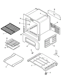 05 - Oven / Base parts for Crosley Range CG31400ADW from AppliancePartsPros.com