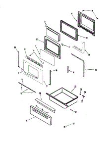 03 - Door / Drawer parts for Crosley Range CG34800ADQ from AppliancePartsPros.com