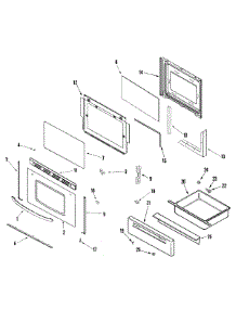 04 - Door / Drawer (Series 16) parts for Crosley Range CG34800ADT from AppliancePartsPros.com