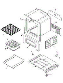 05 - Oven / Base parts for Crosley Range CP31200ADV from AppliancePartsPros.com