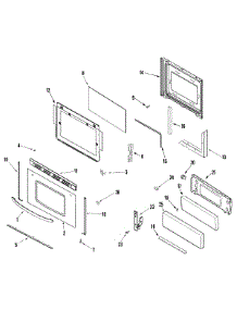 04 - Door / Drawer (Series 14) parts for Crosley Range CP31600ADQ from AppliancePartsPros.com