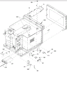 04 - Electrical Components parts for Menu Master Microwave DEC11E / P1325203M from AppliancePartsPros.com