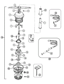 04 - Pump & Motor parts for Maytag Dishwasher DWU9961AAX from AppliancePartsPros.com