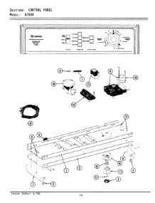 04 - Control Panel parts for Maytag Washer LA7800 from AppliancePartsPros.com