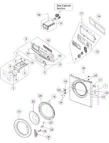02 - Control Panel - Front parts for Maytag Washer MAH2440AGW from AppliancePartsPros.com