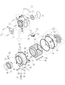 04 - Tub parts for Maytag Washer MAH2440AGW from AppliancePartsPros.com