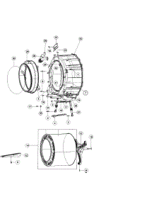 06 - Tub Front parts for Maytag Washer MAH9700AWM from AppliancePartsPros.com