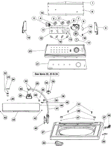 03 - Control Panel & Top parts for Maytag Washer MAV385SAWW from AppliancePartsPros.com