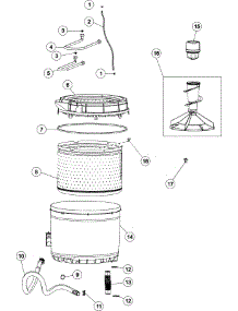 04 - Inner - Outer Tub parts for Maytag Washer MAV3905AWW from AppliancePartsPros.com