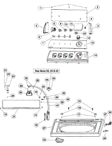 03 - Control Panel & Top parts for Maytag Washer MAV551EEWW from AppliancePartsPros.com
