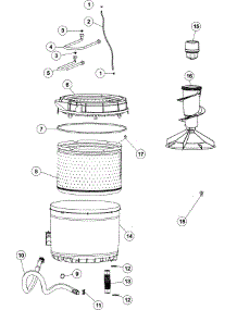 04 - Inner - Outer Tub parts for Maytag Washer MAV551EEWW from AppliancePartsPros.com