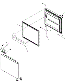 06 - Freezer Door parts for Maytag Refrigerator MBL1952KES from AppliancePartsPros.com