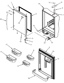 09 - Refrigerator Door parts for Maytag Refrigerator MBL1952KES from AppliancePartsPros.com