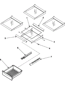 10 - Refrigerator Shelves parts for Maytag Refrigerator MBL1952KES from AppliancePartsPros.com