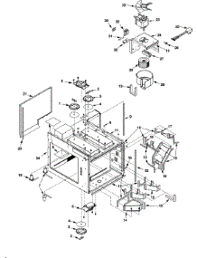 03 - Fuses, Antennas, Blower, Ducts, parts for Amana Microwave MC23MPW2 / P1332806M from AppliancePartsPros.com