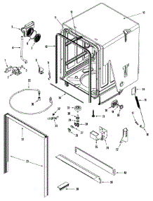 06 - Tub parts for Maytag Dishwasher MDB7750AWB from AppliancePartsPros.com