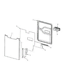 02 - Door parts for Maytag Dishwasher MDB7755AWW from AppliancePartsPros.com