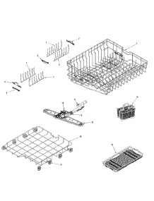 03 - Rack Assembly (Middle / Lwr) parts for Maytag Dishwasher MDBCUBEAWX from AppliancePartsPros.com
