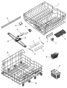 04 - Rail & Rack Assembly parts for Maytag Dishwasher MDBTT75AWS from AppliancePartsPros.com