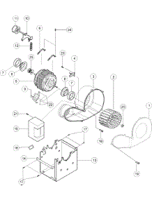 04 - Motor - Fan - Duct parts for Maytag Dryer MDE2440BGW from AppliancePartsPros.com