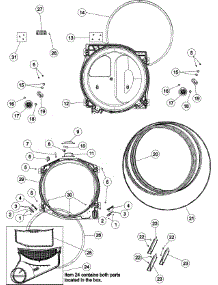 05 - Tumbler parts for Maytag Dryer MDE308DAYW from AppliancePartsPros.com