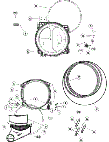 05 - Tumbler parts for Maytag Dryer MDE5806AZW from AppliancePartsPros.com