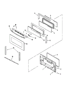 04 - Door (Upper) parts for Maytag Range MER6765BAB from AppliancePartsPros.com
