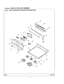 02 - Control Panel / Top Assembly parts for Maytag Range MER6775BAB from AppliancePartsPros.com
