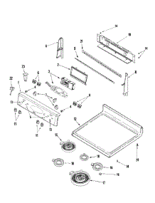 02 - Control Panel / Top Assembly parts for Maytag Range MER6875ACB from AppliancePartsPros.com