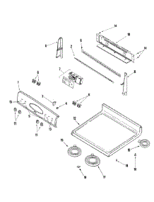 02 - Control Panel / Top Assembly parts for Maytag Range MERH752CAS from AppliancePartsPros.com