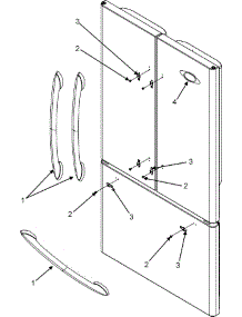 08 - Handles (Mfd2561heb / Q / W-Series 10) parts for Maytag Refrigerator MFD2561HEQ from AppliancePartsPros.com
