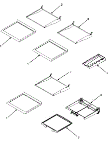 15 - Refrigerator Shelves parts for Maytag Refrigerator MFD2561HEQ from AppliancePartsPros.com
