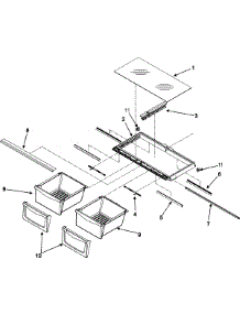 04 - Crisper Assembly parts for Maytag Refrigerator MFD2561HES from AppliancePartsPros.com