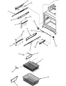 07 - Freezer Shelves parts for Maytag Refrigerator MFD2561HES from AppliancePartsPros.com