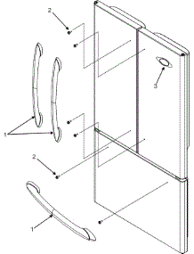 09 - Handles (Mfd2561heb / Q / W-Series 13) parts for Maytag Refrigerator MFD2561HEW from AppliancePartsPros.com