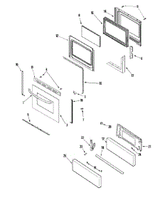 03 - Door / Drawer parts for Maytag Range MGR4452ADQ from AppliancePartsPros.com