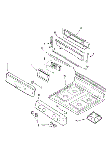 02 - Control Panel / Top Assembly parts for Maytag Range MGR4452ADS from AppliancePartsPros.com