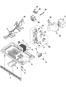 03 - Internal Control / Latch Asy / Base parts for Samsung Microwave MR5491G01 from AppliancePartsPros.com