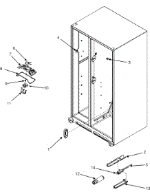 05 - Evap Fan / Crisp Light / Water Filter parts for Maytag Refrigerator MSD2641KEB from AppliancePartsPros.com