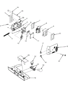 03 - Controls parts for Maytag Refrigerator MSD2641KEW from AppliancePartsPros.com