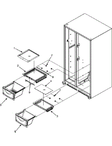 04 - Crisper Assembly parts for Maytag Refrigerator MSD2641KEW from AppliancePartsPros.com