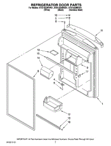 04 - Refrigerator Door Parts parts for Maytag Refrigerator ATB1932MRS01 from AppliancePartsPros.com