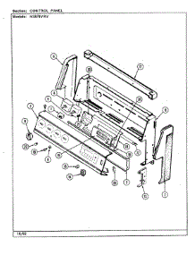02 - Control Panel parts for Norge Range N3878VRV from AppliancePartsPros.com