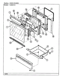 03 - Door / Drawer parts for Norge Range N3878VRV from AppliancePartsPros.com