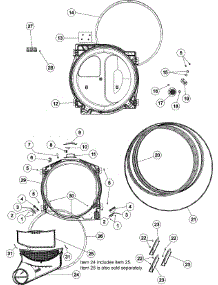 05 - Tumbler parts for Amana Dryer NDG8805AWW from AppliancePartsPros.com