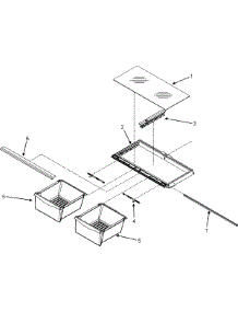 04 - Crisper Assembly parts for Maytag Refrigerator PBF1951KEW from AppliancePartsPros.com