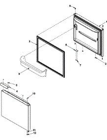 06 - Freezer Door parts for Maytag Refrigerator PBF1951KEW from AppliancePartsPros.com