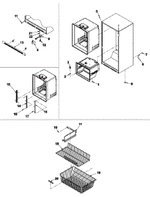 08 - Interior Cabinet / Frz Shelves / Toe Grille parts for Maytag Refrigerator PBF1951KEW from AppliancePartsPros.com