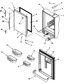 09 - Refrigerator Door parts for Maytag Refrigerator PBF1951KEW from AppliancePartsPros.com