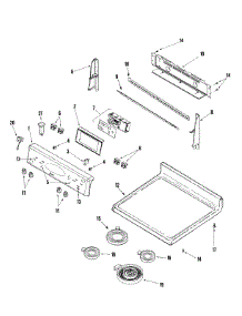 02 - Control Panel / Top Assembly parts for Maytag Range PER5720ACW from AppliancePartsPros.com